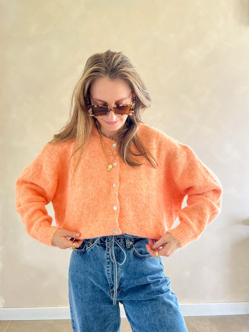 Lily cardigan oranje - Afbeelding 2