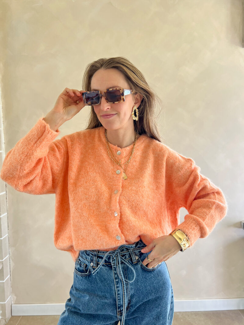 Lily cardigan oranje - Afbeelding 3
