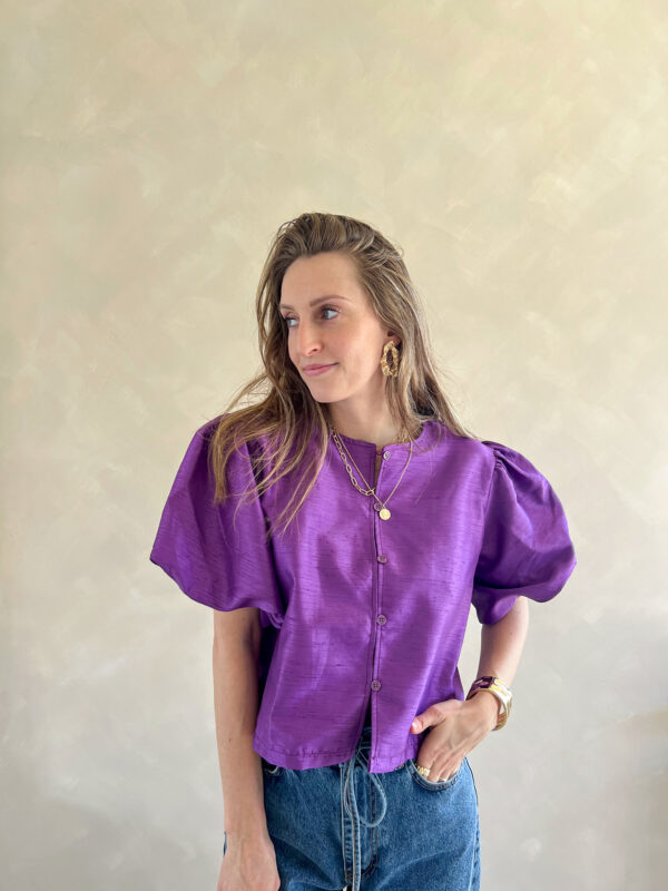 Roselyn blouse violet