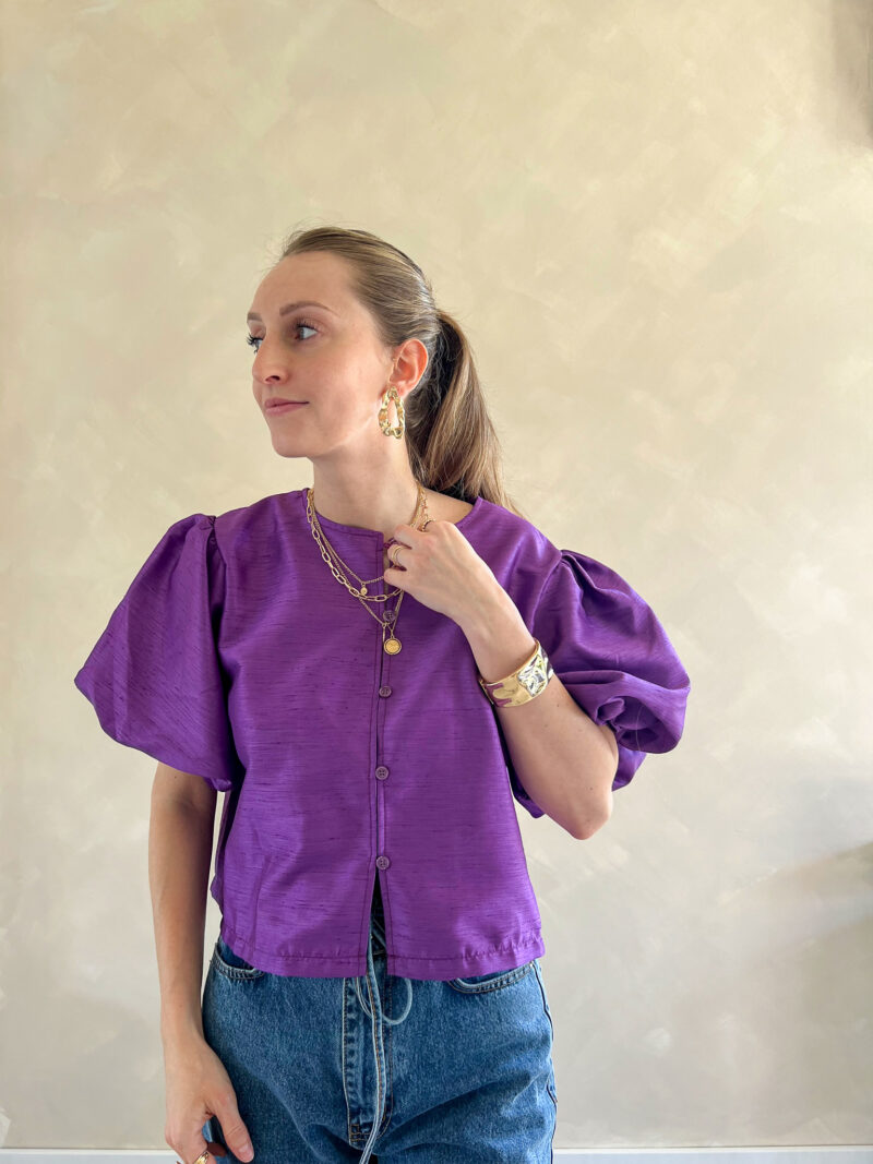 Roselyn blouse violet - Afbeelding 6