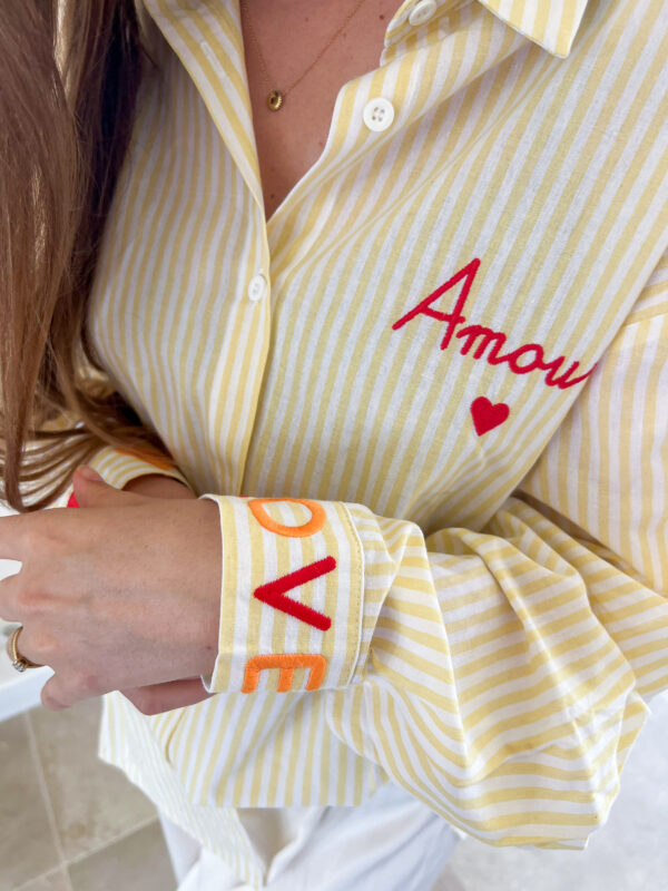 Amour blouse geel