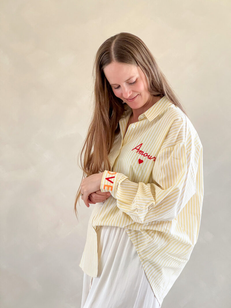 Amour blouse geel - Afbeelding 6