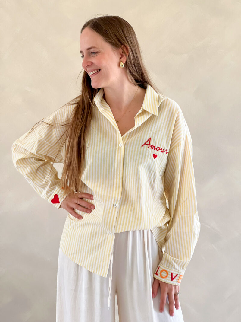 Amour blouse geel - Afbeelding 7