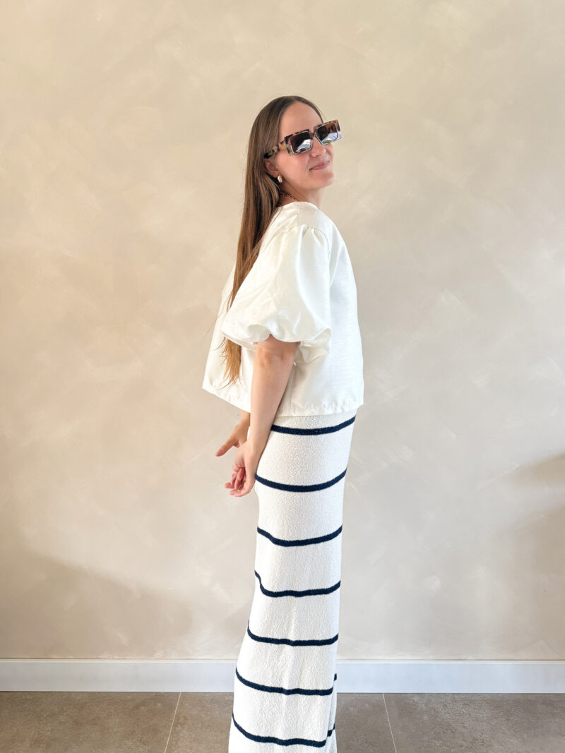 Maya striped pants beige/blue - Afbeelding 5