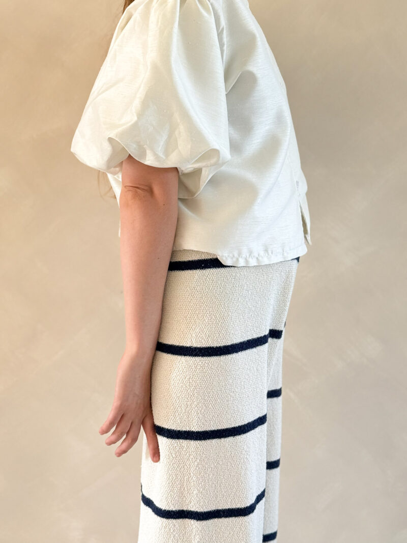 Maya striped pants beige/blue - Afbeelding 2